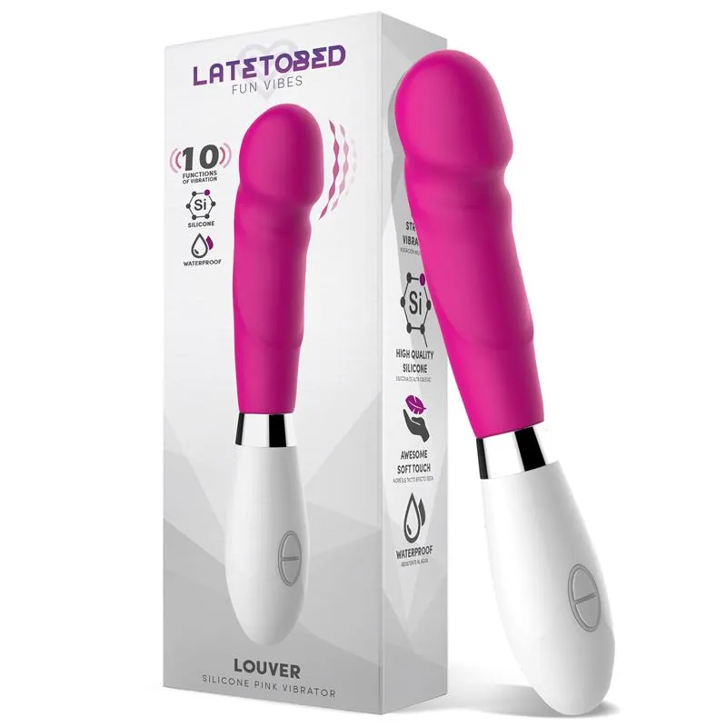 Louver Vibrador em Silicone Rosa