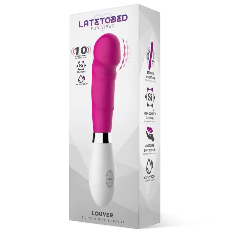 Louver Vibrador em Silicone Rosa — vista 2 de 3