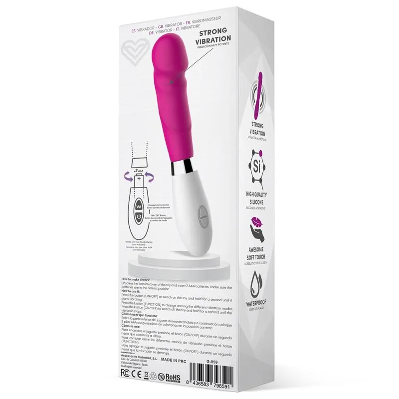 Louver Vibrador em Silicone Rosa — vista 3 de 3