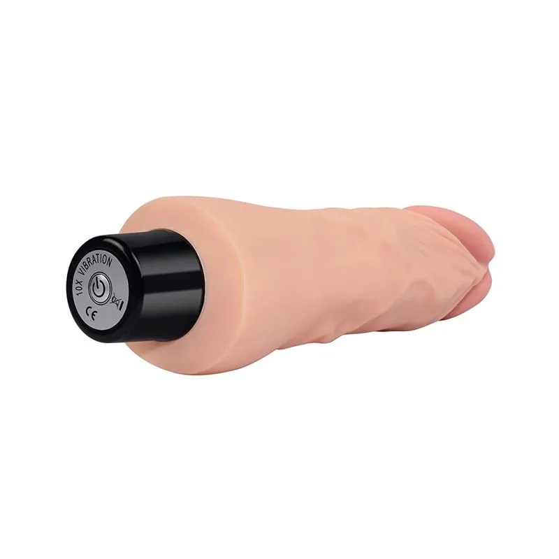 LoveToy Real Softee Vibrador Natural 18 cm — vista 3 de 3