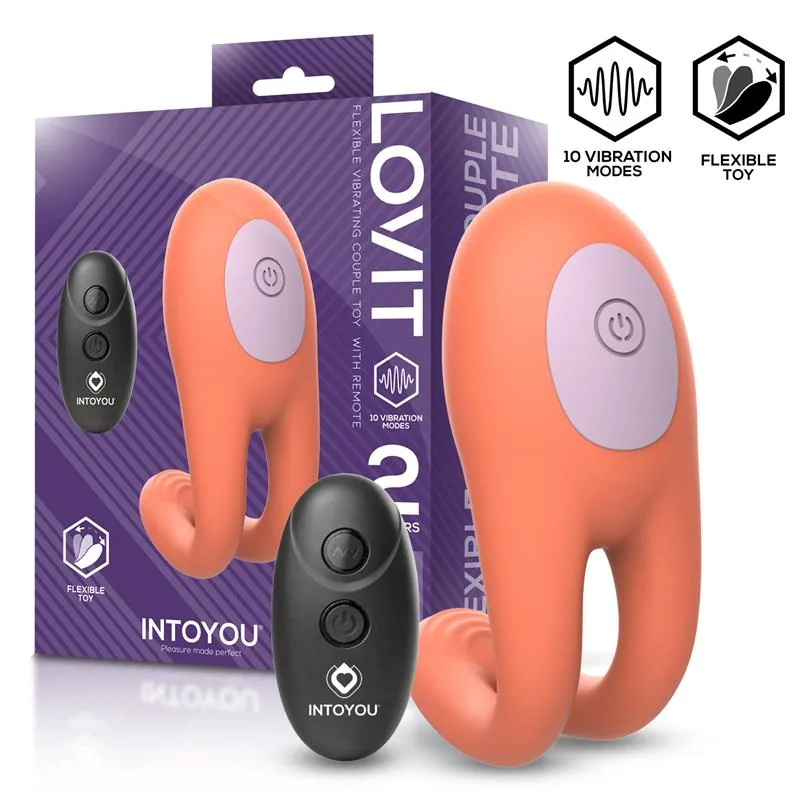 Vibrador Lovit para Casais Flexível com Comando à Distância Intoyou