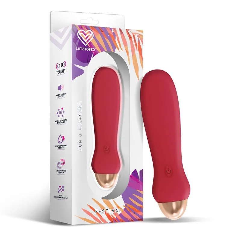 Luxo Estimulador 10 Velocidades Vermelho