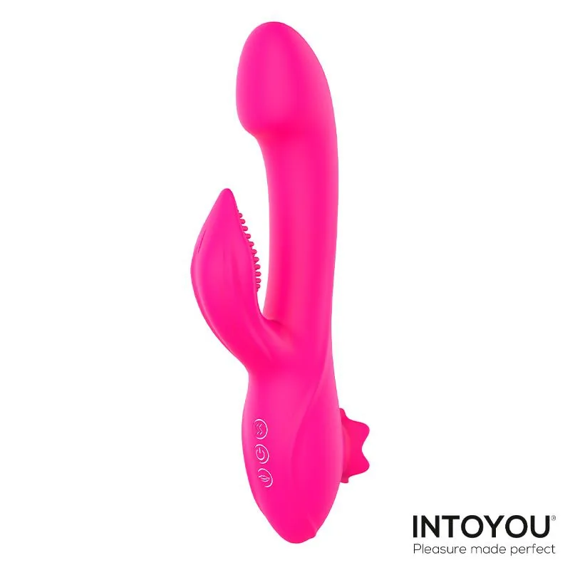 Vibrador Magnólia com Sucção Rosa Intoyou — vista 5 de 7