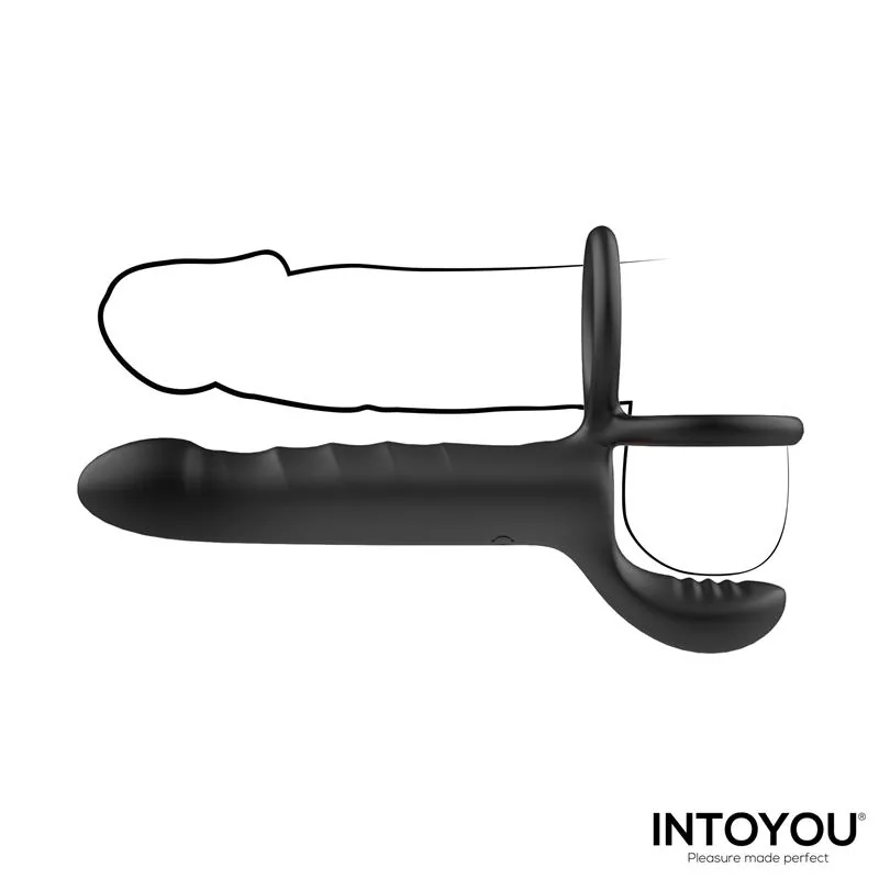 Vibrador Magnor com Anel Duplo e Estimulador de Testículos Intoyou — vista 6 de 10