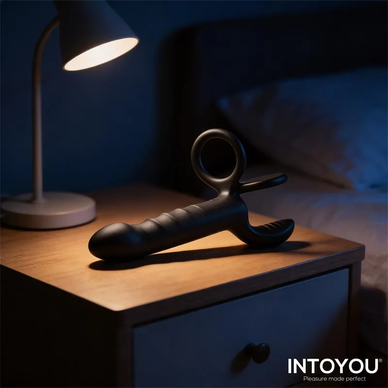 Vibrador Magnor com Anel Duplo e Estimulador de Testículos Intoyou — vista 9 de 10