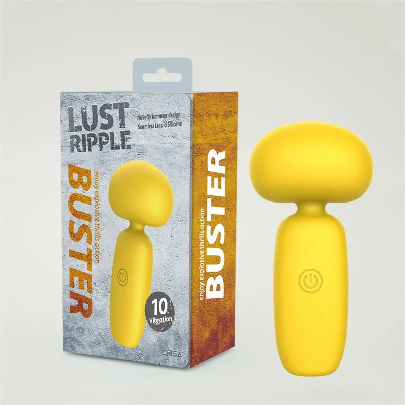 Vibrador Massajador Buster Mini em Silicone Líquido USB Chisa