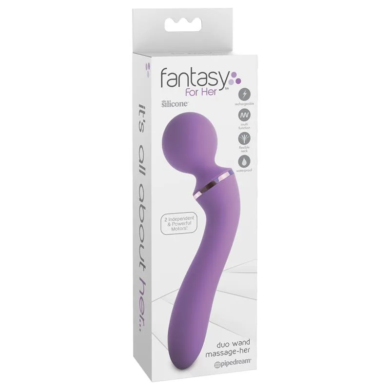Vibrador Massajador de Silicone USB 19,6 cm Fantasy for Her — vista 5 de 5