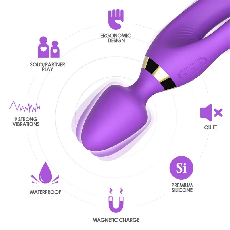 Vibrador Massajador Roxo Urban Sky — vista 7 de 9