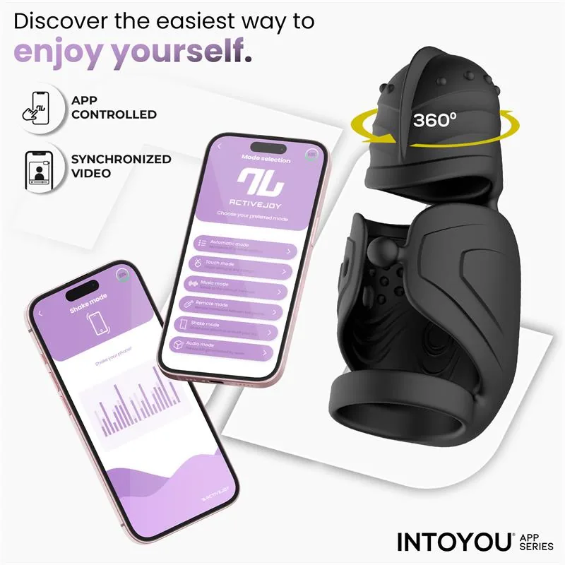 Vibrador Masturbador Zonte com Rotação, Vibração e Aplicação Intoyou — vista 3 de 13