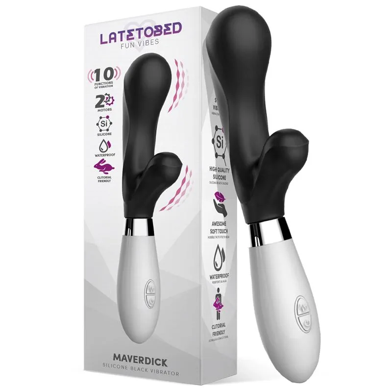 Maverdick Vibrador de Silicone Preto