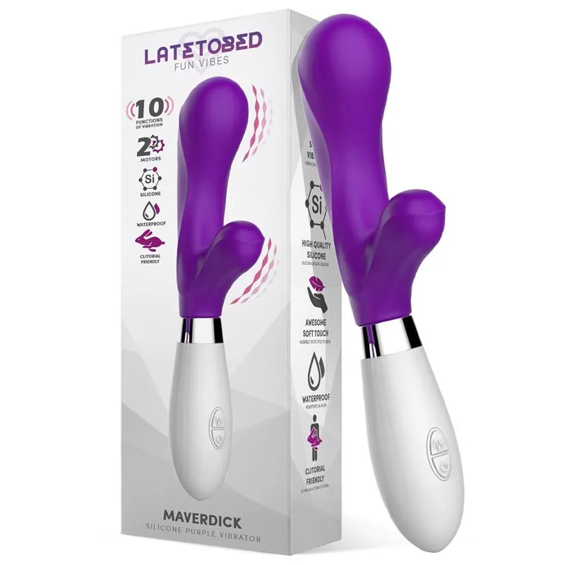 Maverdick Vibrador de Silicone Roxo
