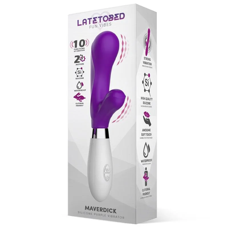 Maverdick Vibrador de Silicone Roxo — vista 2 de 3