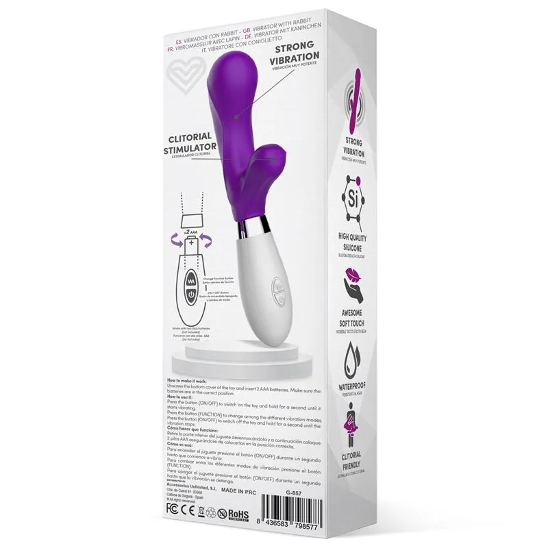 Maverdick Vibrador de Silicone Roxo — vista 3 de 3