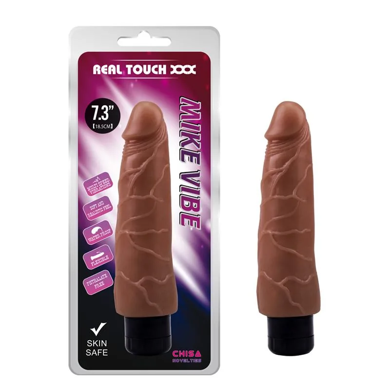 Vibrador Mike em T-Skin Tom Castanho Chisa