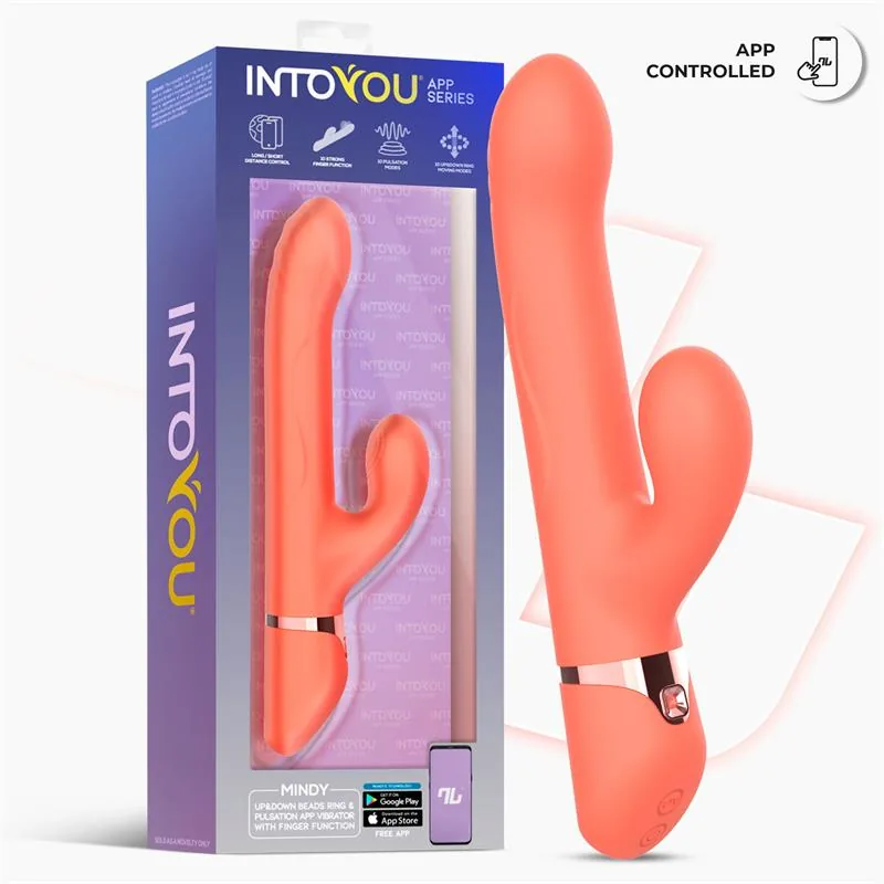 Vibrador Mindy com Anel de Bolas e Aplicação Intoyou — vista 2 de 9