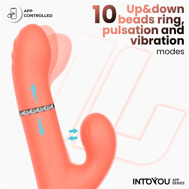 Vibrador Mindy com Anel de Bolas e Aplicação Intoyou — vista 5 de 9