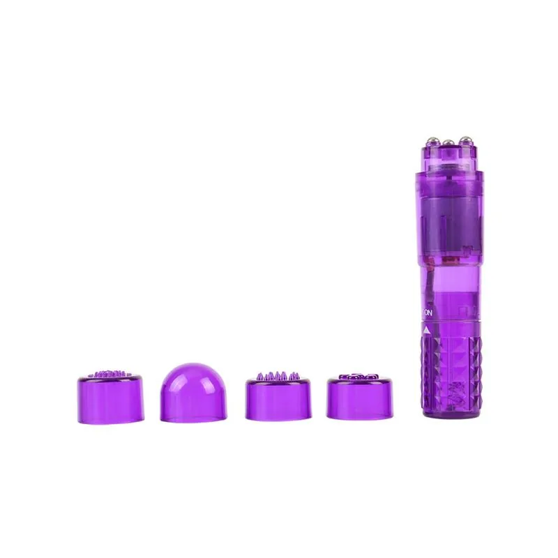 Mini Massajador 3 Cabeças Roxo