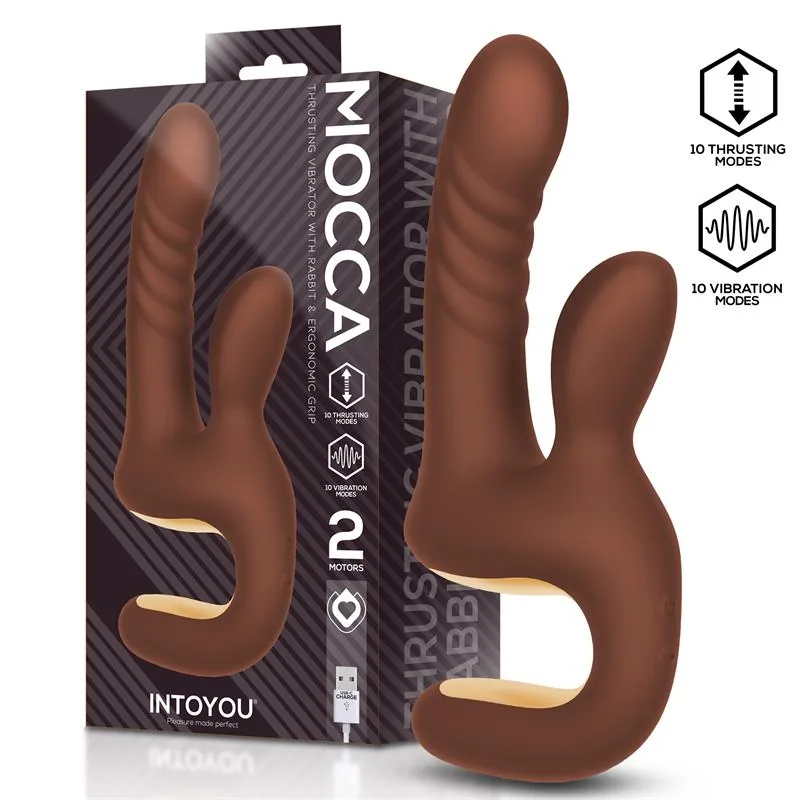 Vibrador Mocca com Vaivém e Pega Ergonómica USB Intoyou