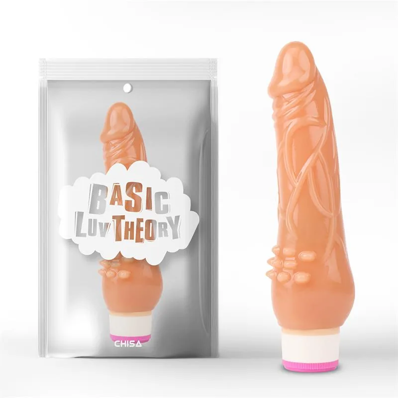 Vibrador Multivelocidade 20,5 cm em Tom Natural Chisa — vista 2 de 2