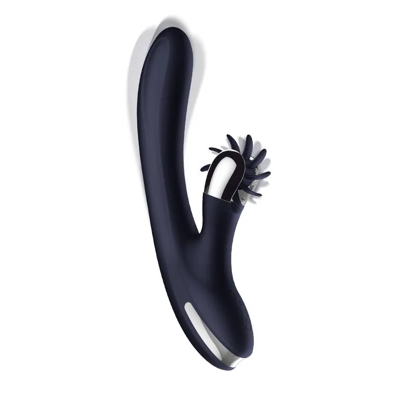 Vibrador Navyspace com Línguas Rotativas Azul InToYou — vista 2 de 5