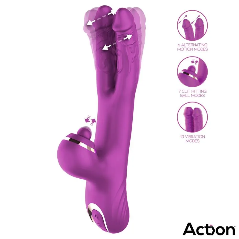 Vibrador Nico com Duplo Eixo Alternante e Bola Percutora Action — vista 2 de 9