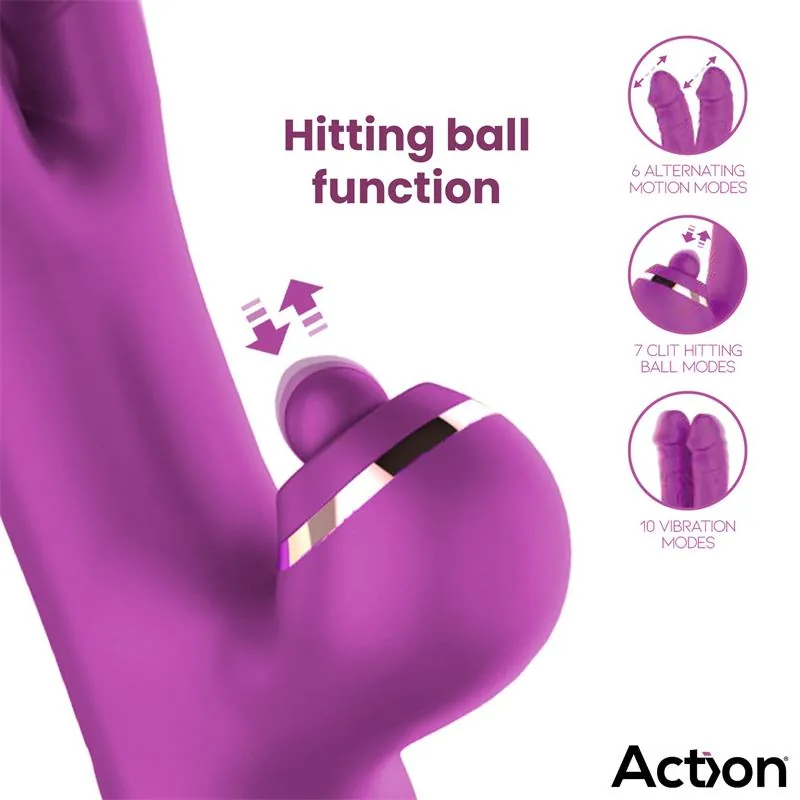 Vibrador Nico com Duplo Eixo Alternante e Bola Percutora Action — vista 4 de 9