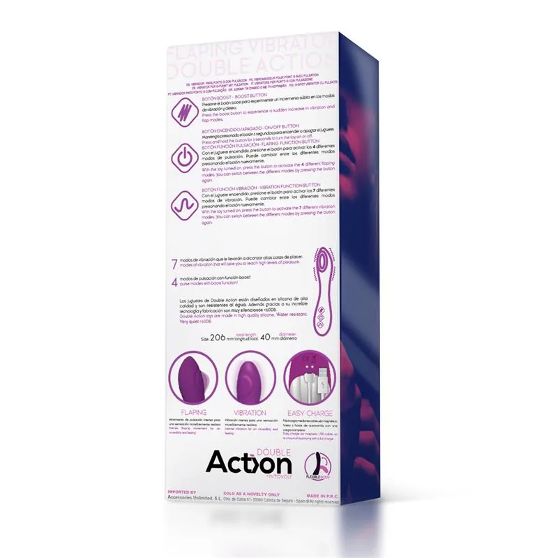 Vibrador No. Nine para o Ponto G com Função de Pulsação em Silicone USB Action — vista 3 de 7