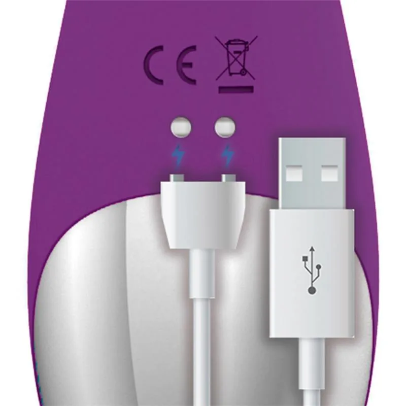 Vibrador No. Nine para o Ponto G com Função de Pulsação em Silicone USB Action — vista 7 de 7
