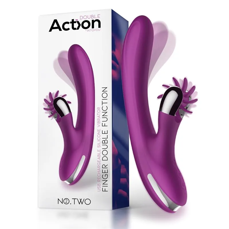 Vibrador No. Two com Movimento de Dedo e Roda Estimuladora Action