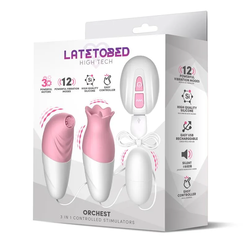Vibrador Orchest 3 em 1 com Comando à Distância LateToBed — vista 8 de 9