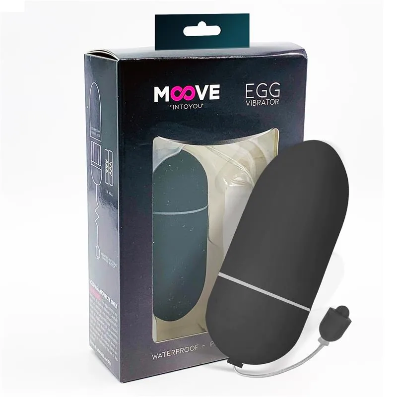 Vibrador Ovo 10 Funções Preto Moove