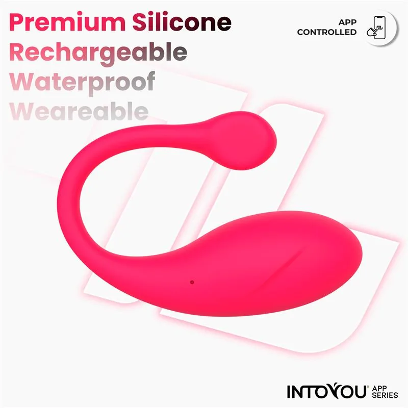 Vibrador Ovo Bulby com Aplicação Intoyou Rosa Intenso — vista 5 de 9