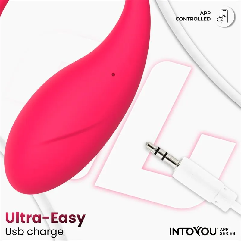 Vibrador Ovo Bulby com Aplicação Intoyou Rosa Intenso — vista 8 de 9