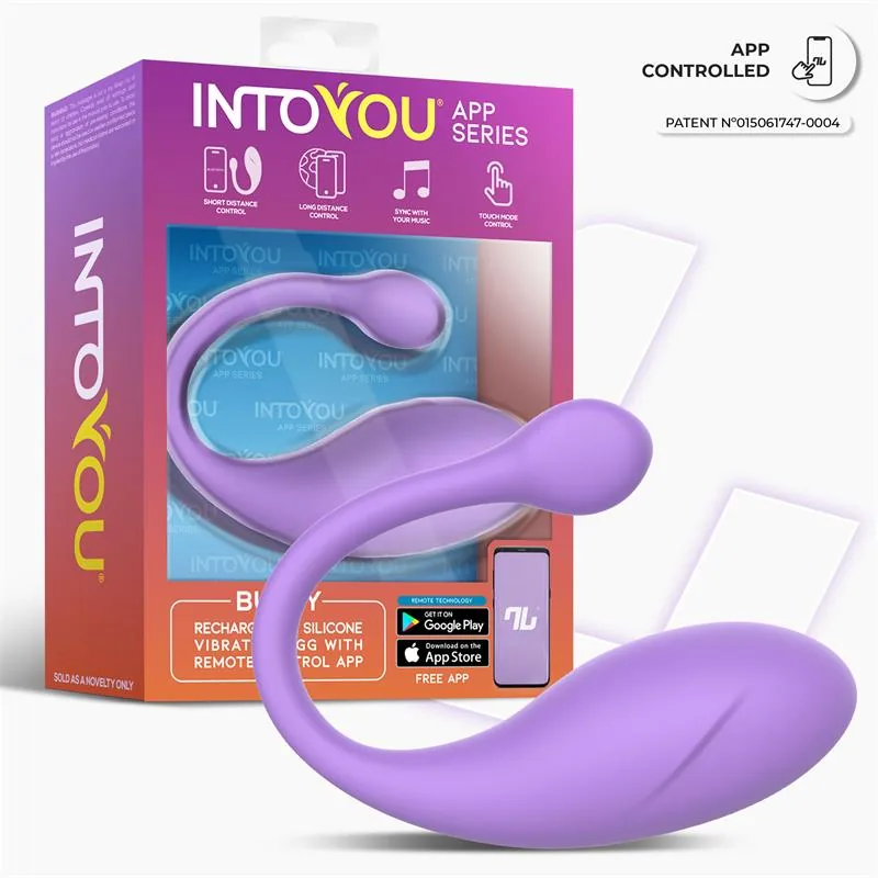 Vibrador Ovo Bulby com Aplicação Lavanda IntoYou — vista 2 de 9