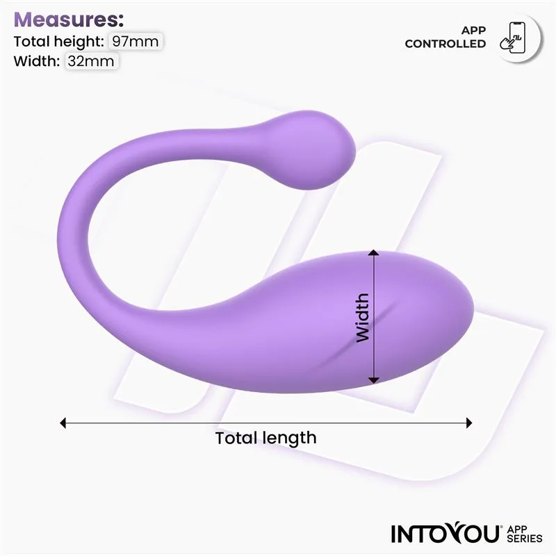 Vibrador Ovo Bulby com Aplicação Lavanda IntoYou — vista 9 de 9