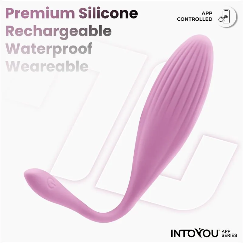 Vibrador Ovo com Bolas Internas, Rotação e Aplicação USB InToYou — vista 5 de 9