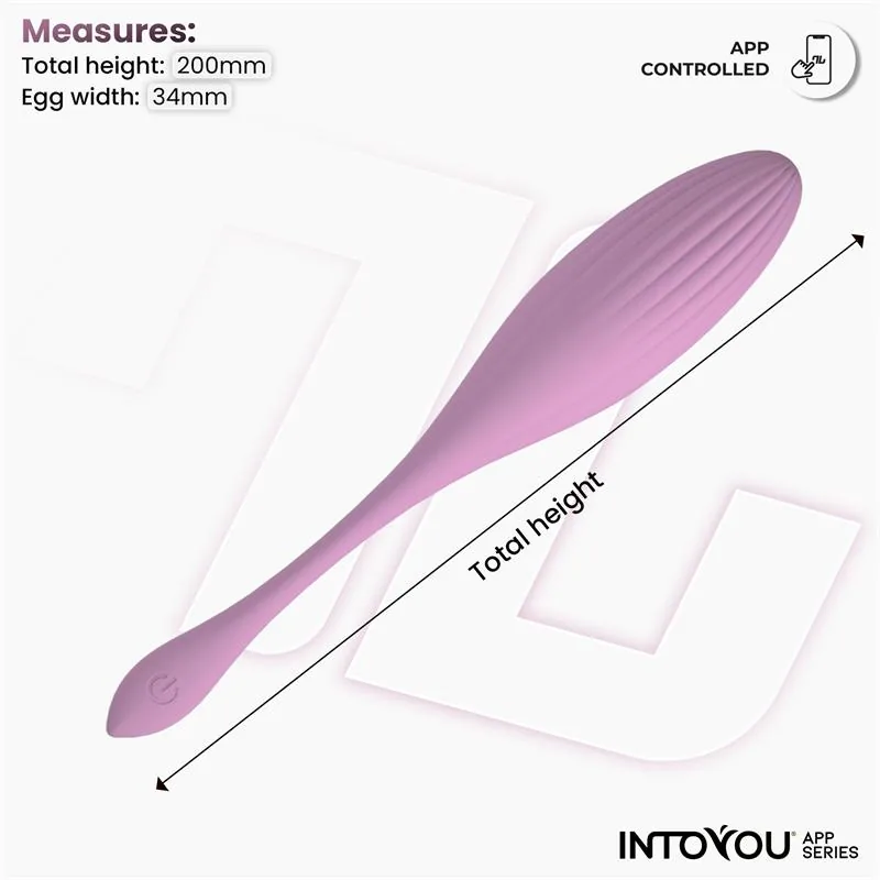 Vibrador Ovo com Bolas Internas, Rotação e Aplicação USB InToYou — vista 9 de 9