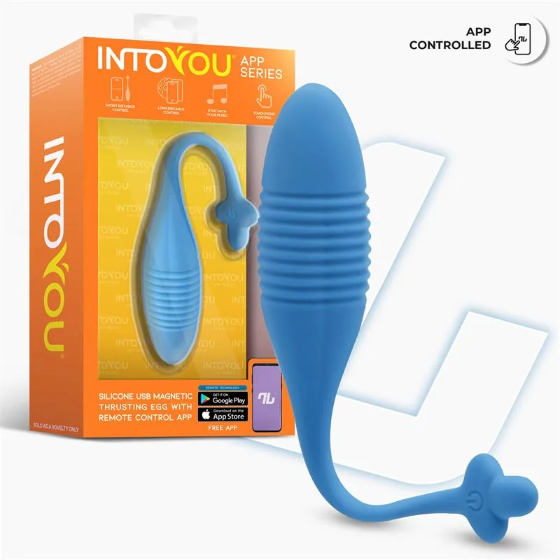 Vibrador Ovo com Movimento de Vaivém e Aplicação USB InToYou — vista 2 de 9