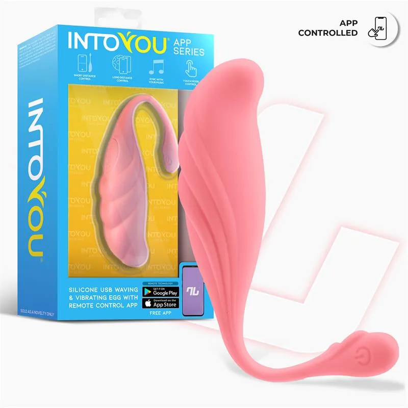 Vibrador Ovo com Movimento Ondulante e Aplicação USB InToYou — vista 2 de 9