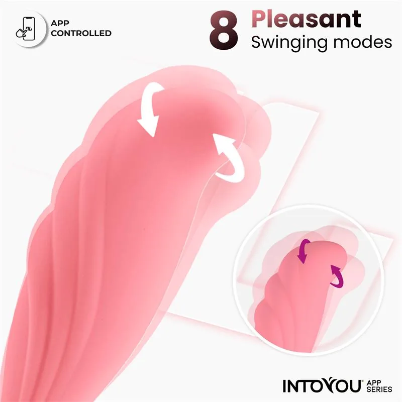 Vibrador Ovo com Movimento Ondulante e Aplicação USB InToYou — vista 4 de 9