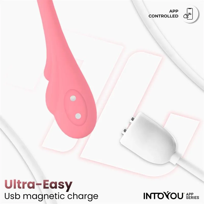 Vibrador Ovo com Movimento Ondulante e Aplicação USB InToYou — vista 8 de 9