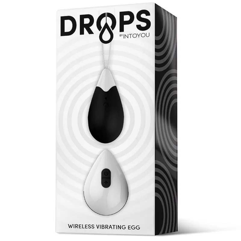 Vibrador Ovo com Comando à Distância em Silicone Preto USB Drops — vista 5 de 6