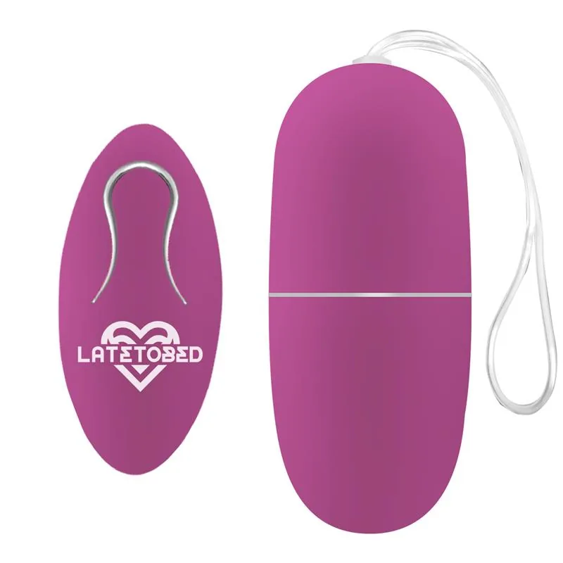 Vibrador Ovo Ecopurple com Comando à Distância Roxo LateToBed — vista 4 de 5