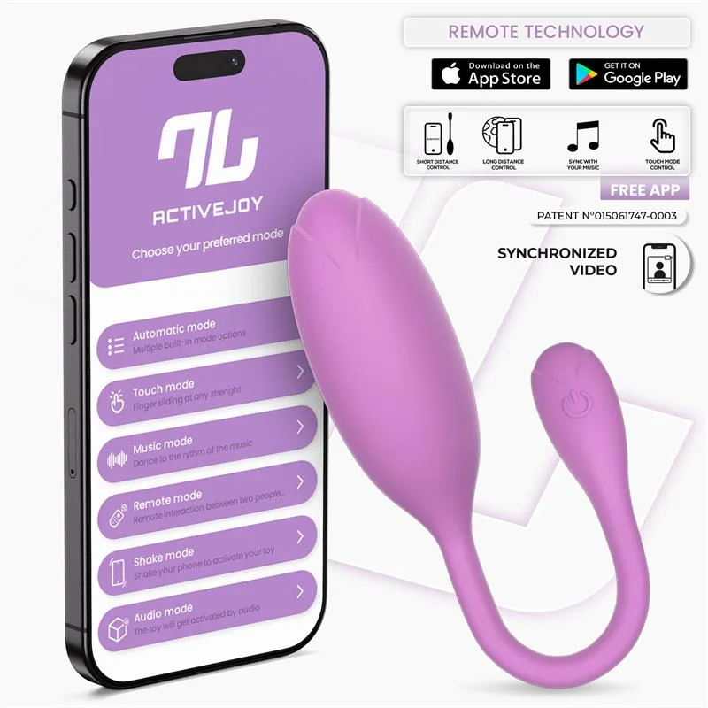 Vibrador Ovo Logan com Aplicação em Silicone de Peça Única Roxo InToYou