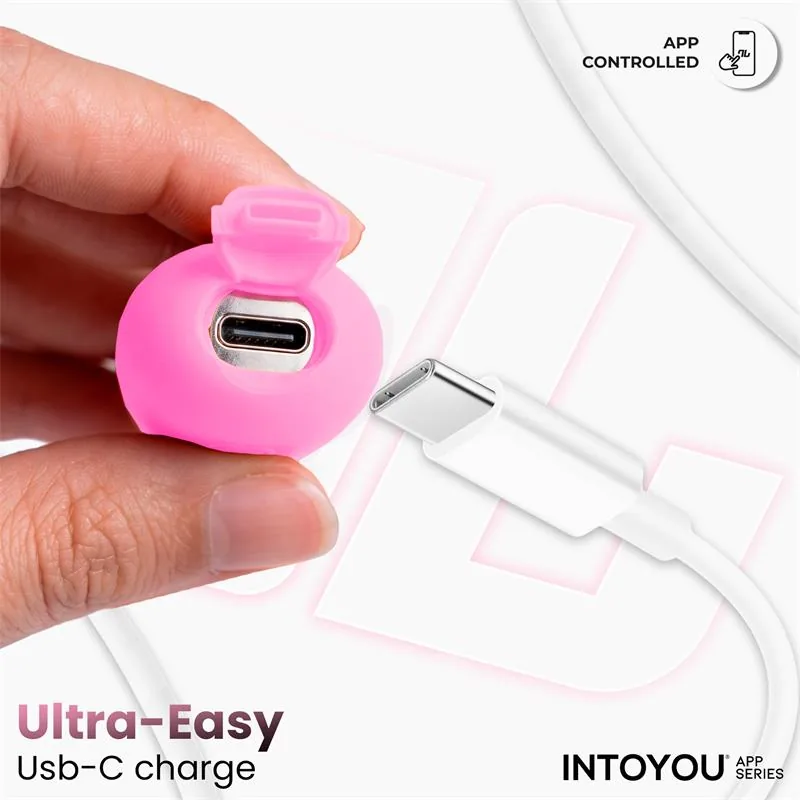 Vibrador Ovo NexEgg Motion com Vaivém e Aplicação Rosa/Turquesa IntoYou — vista 6 de 11