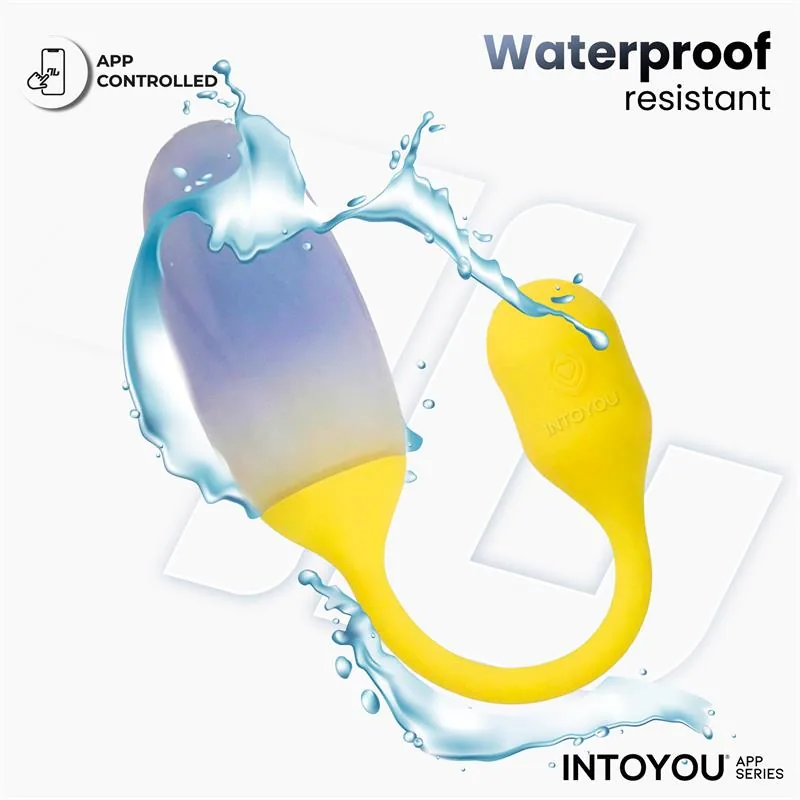 Vibrador Ovo NexEgg em Silicone de Dupla Camada com Aplicação Amarelo/Roxo IntoYou — vista 9 de 12
