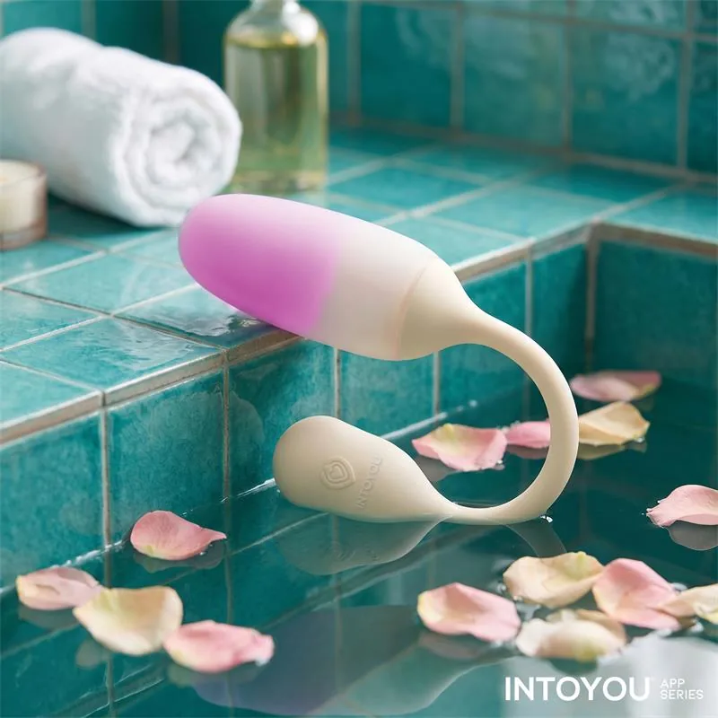 Vibrador Ovo NexEgg em Silicone de Dupla Camada com Aplicação Bege/Rosa IntoYou — vista 11 de 11