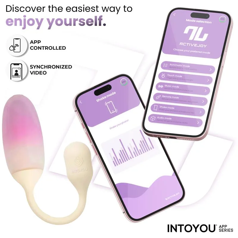 Vibrador Ovo NexEgg em Silicone de Dupla Camada com Aplicação Bege/Rosa IntoYou — vista 2 de 11
