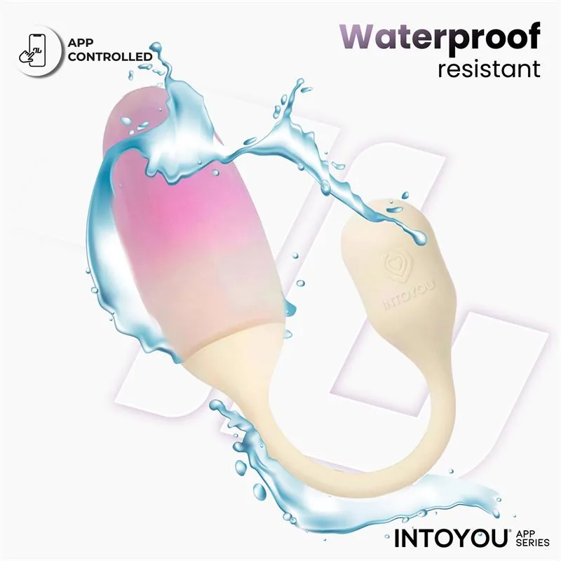 Vibrador Ovo NexEgg em Silicone de Dupla Camada com Aplicação Bege/Rosa IntoYou — vista 9 de 11