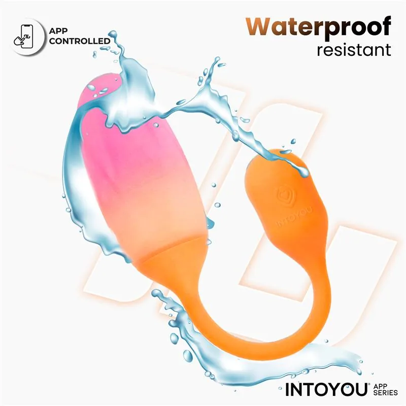 Vibrador Ovo NexEgg em Silicone de Dupla Camada com Aplicação Laranja/Rosa IntoYou — vista 8 de 12